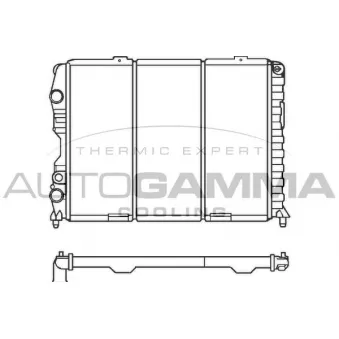 Radiateur, refroidissement du moteur AUTOGAMMA 100029