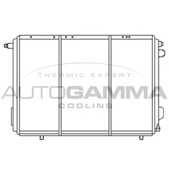 Radiateur, refroidissement du moteur AUTOGAMMA 100034