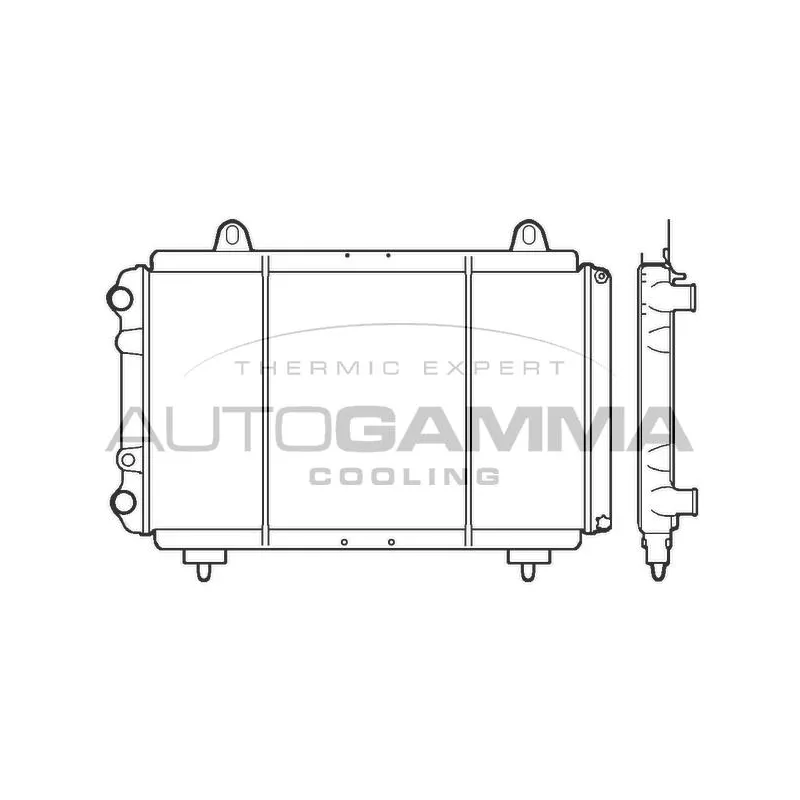 Radiateur, refroidissement du moteur AUTOGAMMA 100035