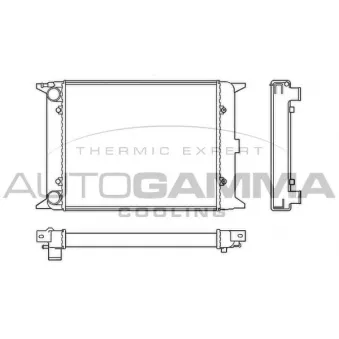 Radiateur, refroidissement du moteur AUTOGAMMA 100036