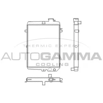 Radiateur, refroidissement du moteur AUTOGAMMA 100038