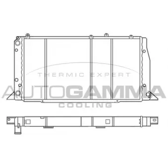 Radiateur, refroidissement du moteur AUTOGAMMA 100043