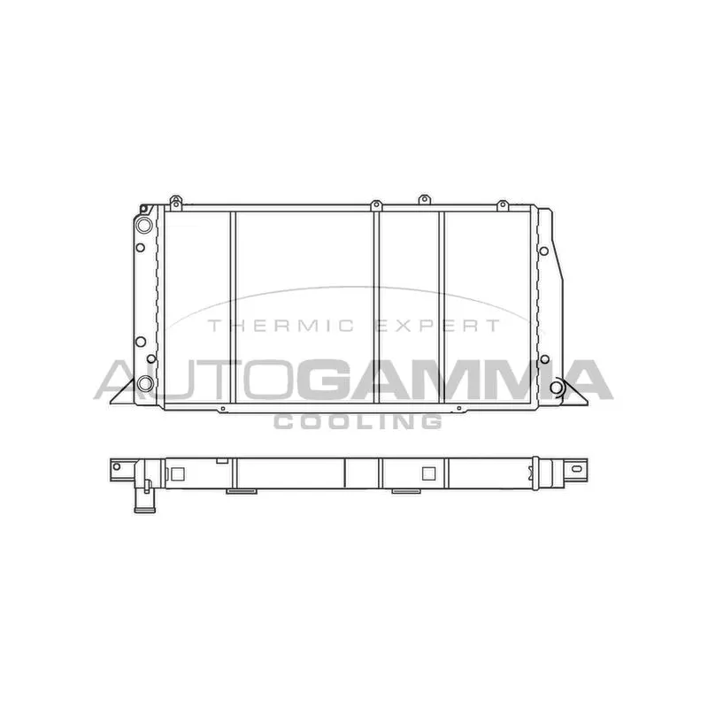 Radiateur, refroidissement du moteur AUTOGAMMA 100043