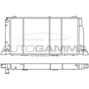 Radiateur, refroidissement du moteur AUTOGAMMA 100044