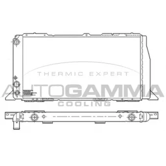 Radiateur, refroidissement du moteur AUTOGAMMA 100045
