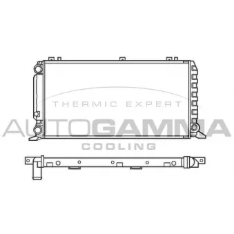 Radiateur, refroidissement du moteur AUTOGAMMA 100047