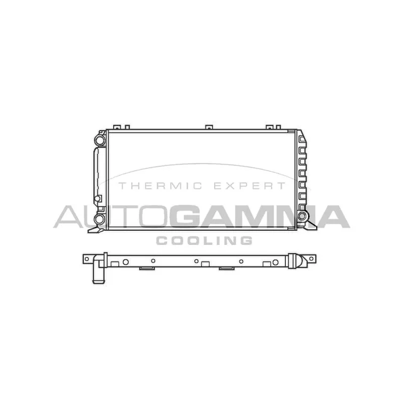 Radiateur, refroidissement du moteur AUTOGAMMA 100047
