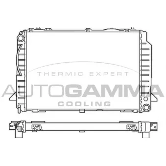 Radiateur, refroidissement du moteur AUTOGAMMA 100050