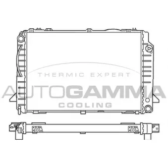 Radiateur, refroidissement du moteur AUTOGAMMA 100051