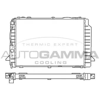 Radiateur, refroidissement du moteur AUTOGAMMA 100052