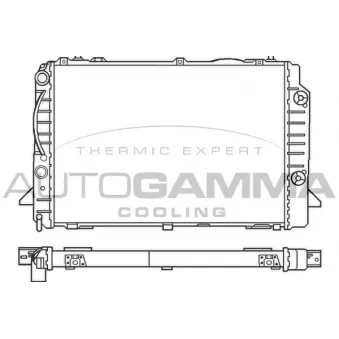 Radiateur, refroidissement du moteur AUTOGAMMA 100053