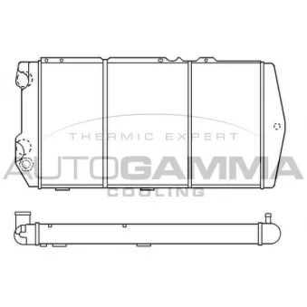 Radiateur, refroidissement du moteur AUTOGAMMA 100054