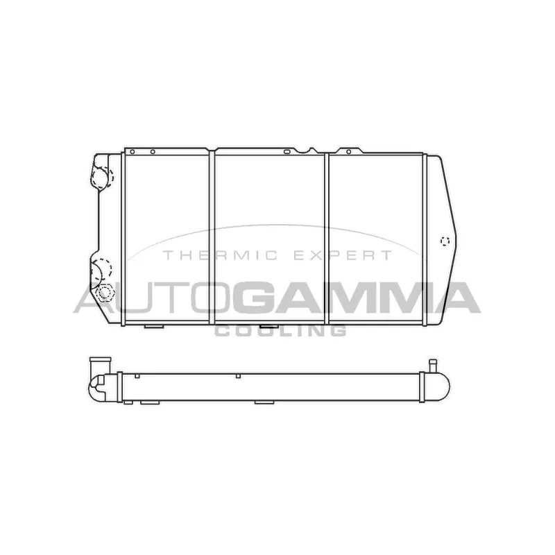 Radiateur, refroidissement du moteur AUTOGAMMA 100054