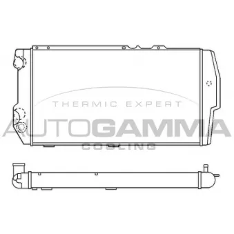 Radiateur, refroidissement du moteur AUTOGAMMA 100055