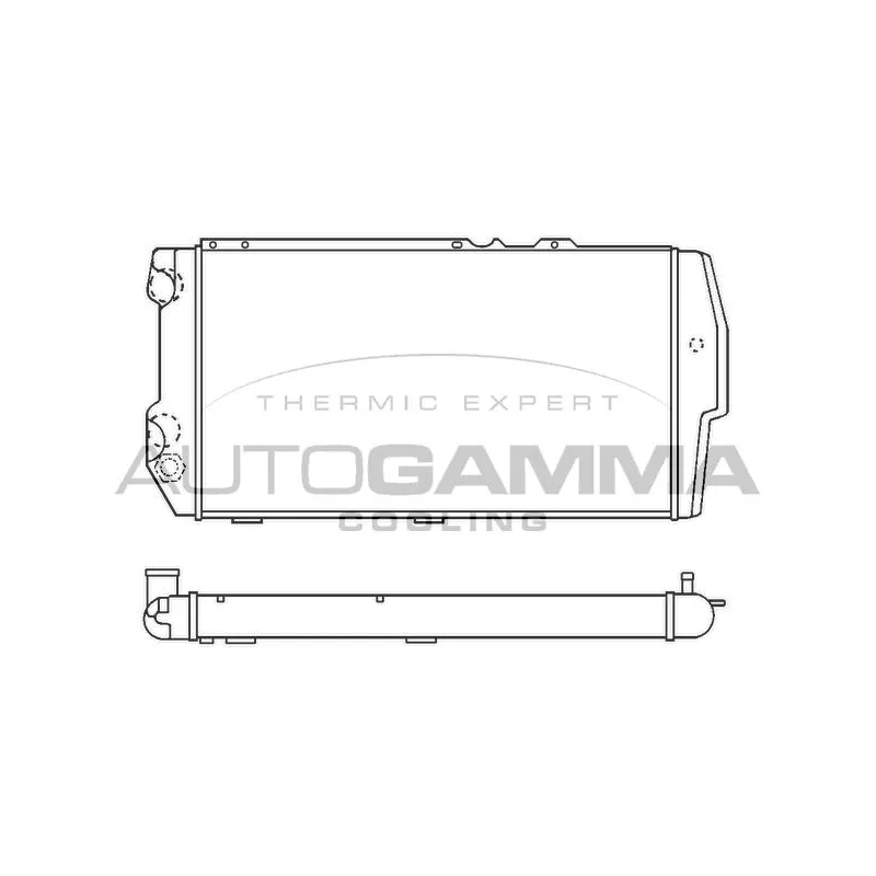 Radiateur, refroidissement du moteur AUTOGAMMA 100055