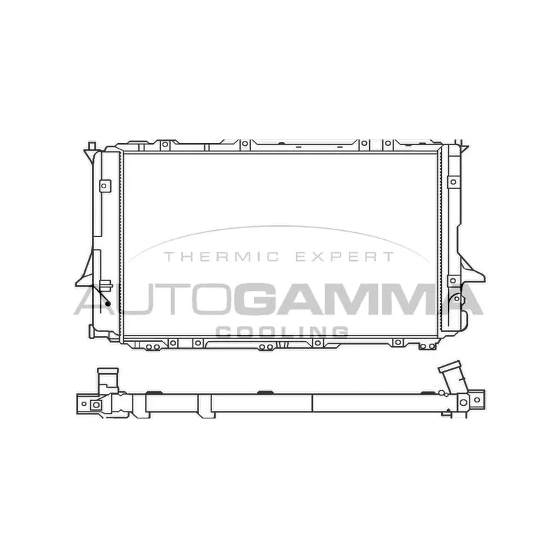 Radiateur, refroidissement du moteur AUTOGAMMA 100059