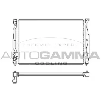 Radiateur, refroidissement du moteur AUTOGAMMA 100061