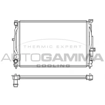 Radiateur, refroidissement du moteur AUTOGAMMA 100062