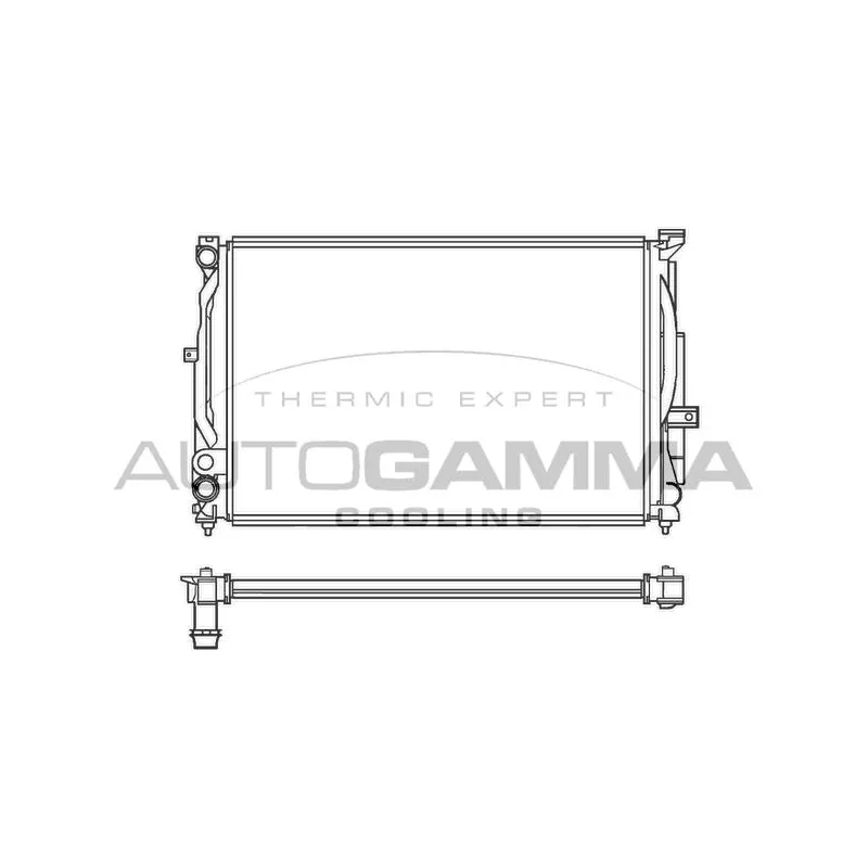 Radiateur, refroidissement du moteur AUTOGAMMA 100062