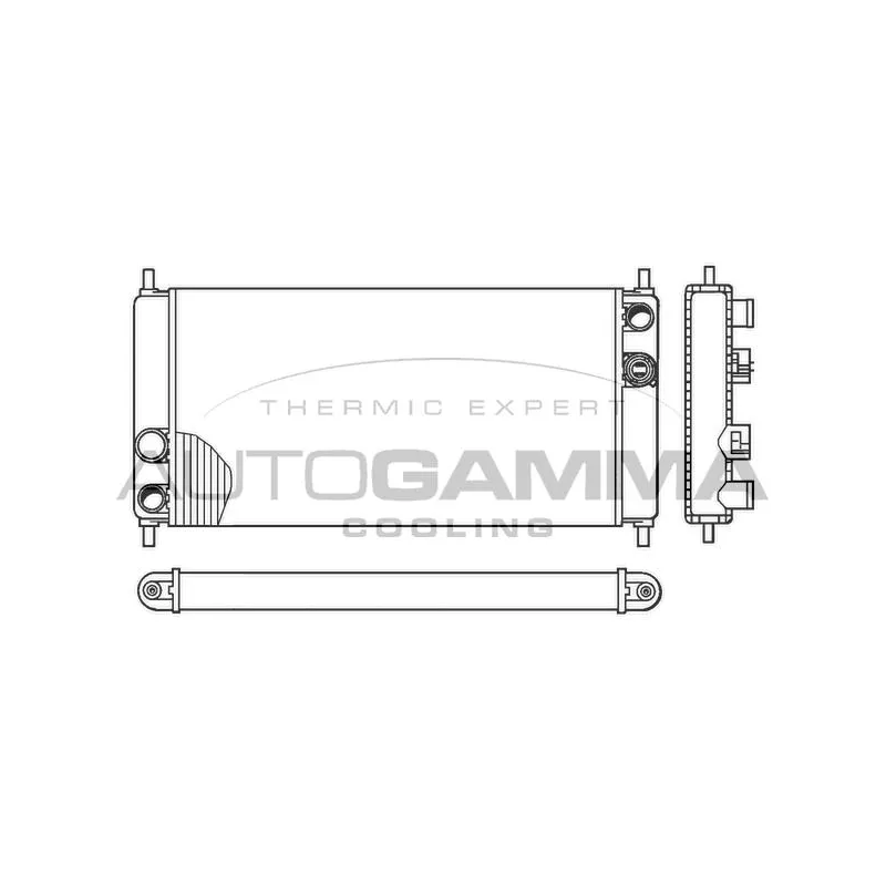 Radiateur, refroidissement du moteur AUTOGAMMA 100068