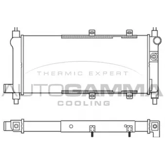 Radiateur, refroidissement du moteur AUTOGAMMA 100074