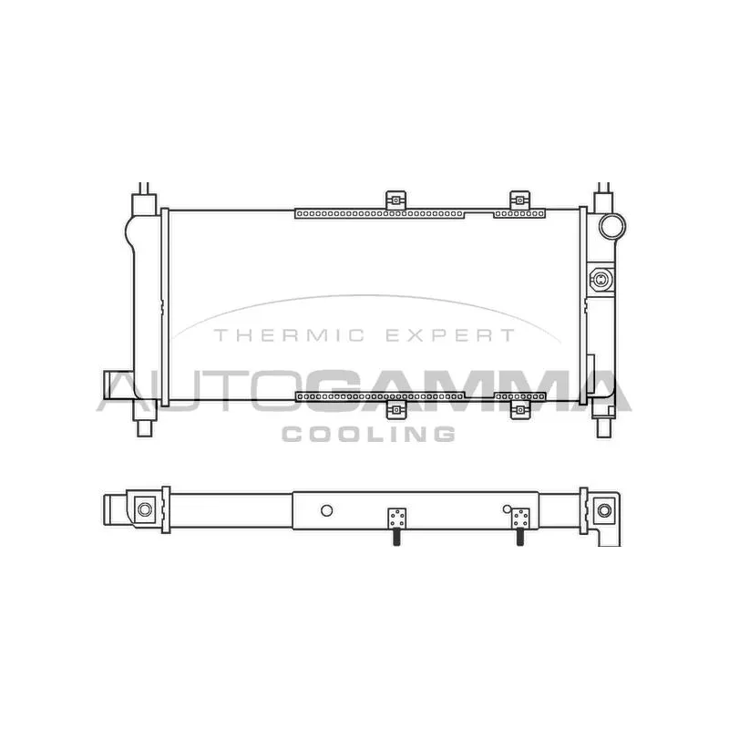 Radiateur, refroidissement du moteur AUTOGAMMA 100074