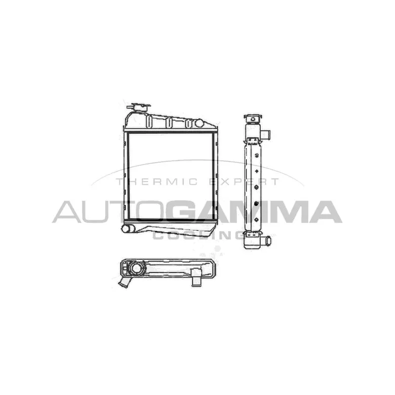 Radiateur, refroidissement du moteur AUTOGAMMA 100075