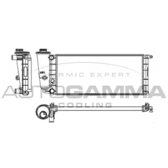 Radiateur, refroidissement du moteur AUTOGAMMA 100077
