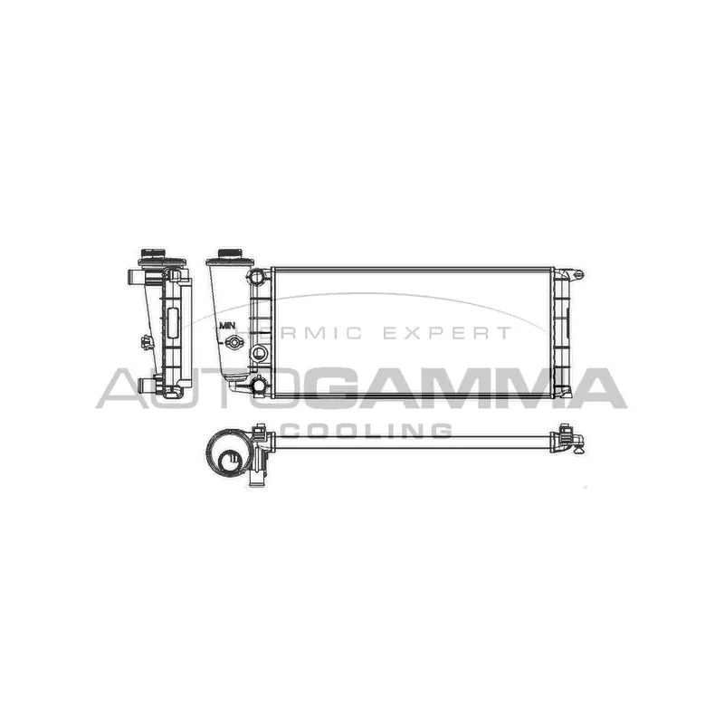Radiateur, refroidissement du moteur AUTOGAMMA 100077