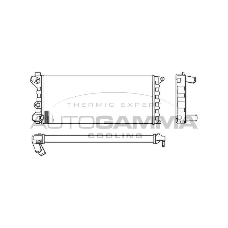 Radiateur, refroidissement du moteur AUTOGAMMA 100078