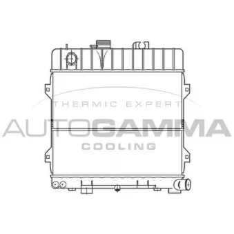 Radiateur, refroidissement du moteur AUTOGAMMA 100092