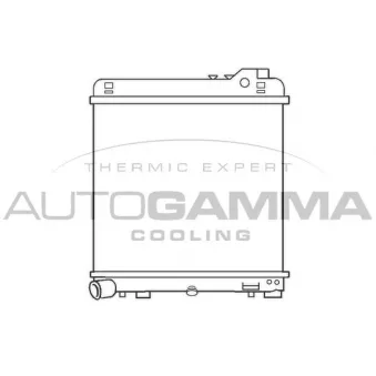 Radiateur, refroidissement du moteur AUTOGAMMA 100101