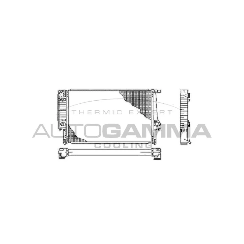 Radiateur, refroidissement du moteur AUTOGAMMA 100107