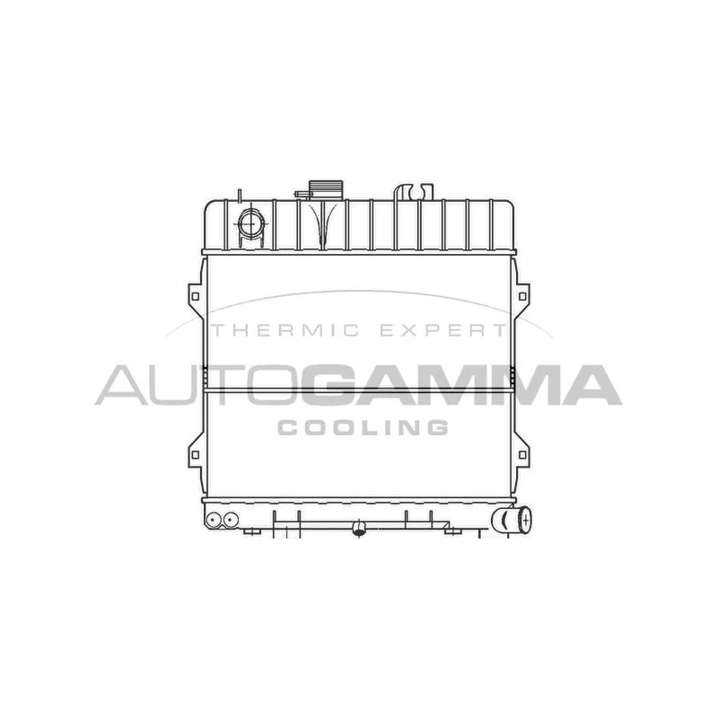Radiateur, refroidissement du moteur AUTOGAMMA 100113
