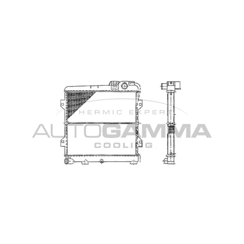 Radiateur, refroidissement du moteur AUTOGAMMA 100115