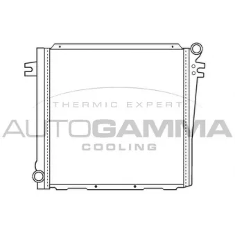 Radiateur, refroidissement du moteur AUTOGAMMA 100116