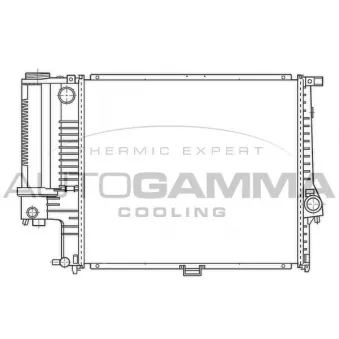 Radiateur, refroidissement du moteur AUTOGAMMA 100125