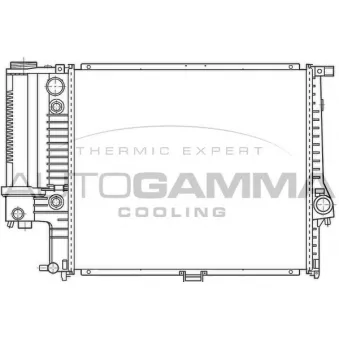 Radiateur, refroidissement du moteur AUTOGAMMA 100126