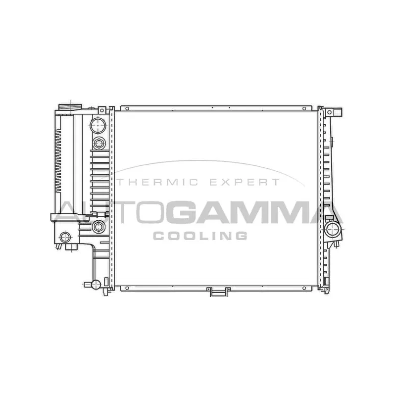Radiateur, refroidissement du moteur AUTOGAMMA 100126