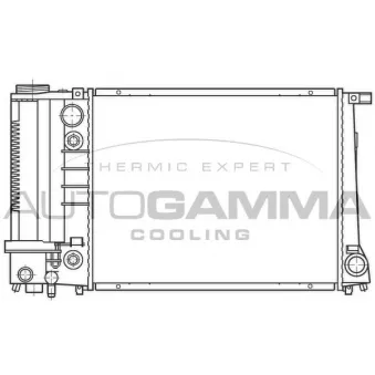 Radiateur, refroidissement du moteur AUTOGAMMA 100127