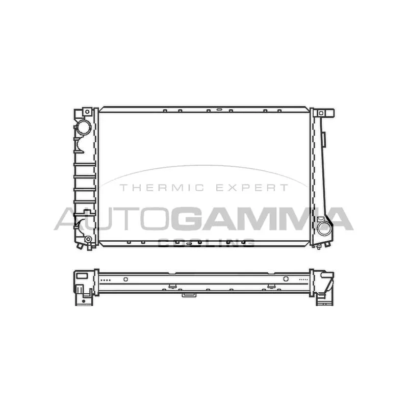 Radiateur, refroidissement du moteur AUTOGAMMA 100128