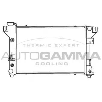 Radiateur, refroidissement du moteur AUTOGAMMA 100136