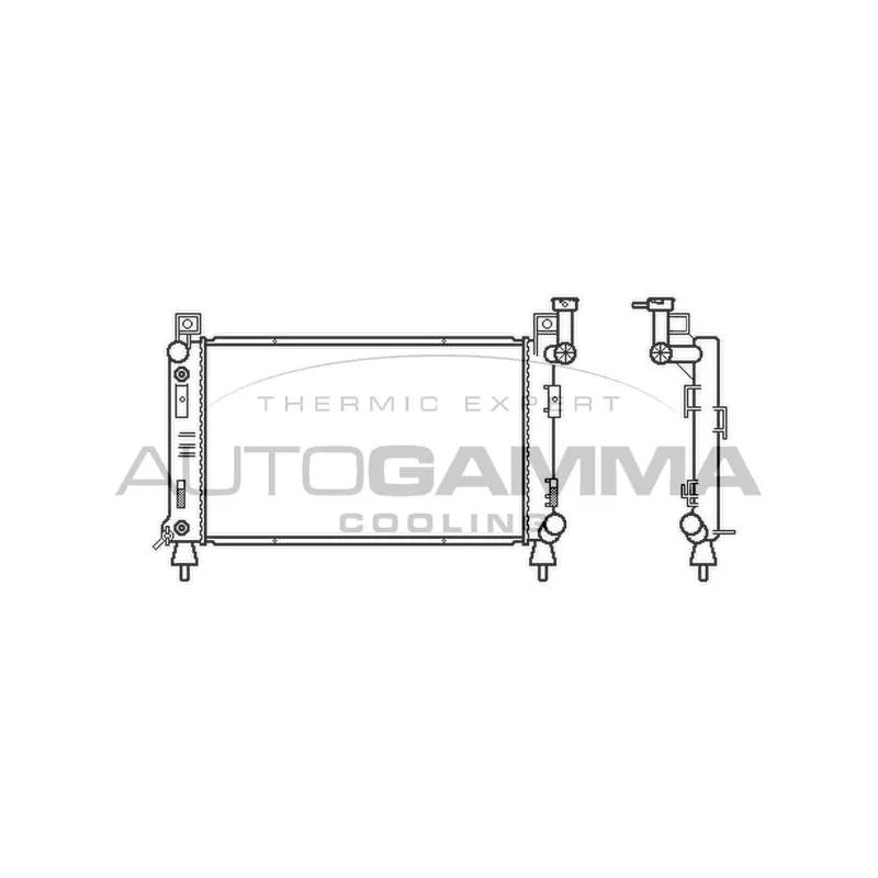 Radiateur, refroidissement du moteur AUTOGAMMA 100141