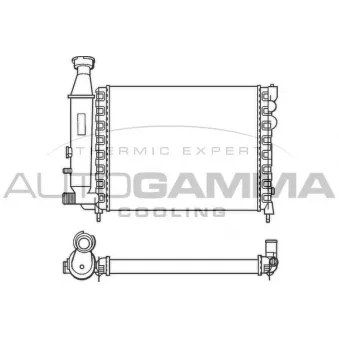 Radiateur, refroidissement du moteur AUTOGAMMA 100146