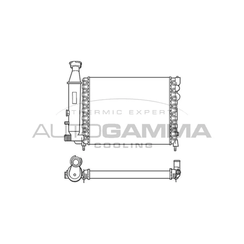 Radiateur, refroidissement du moteur AUTOGAMMA 100146