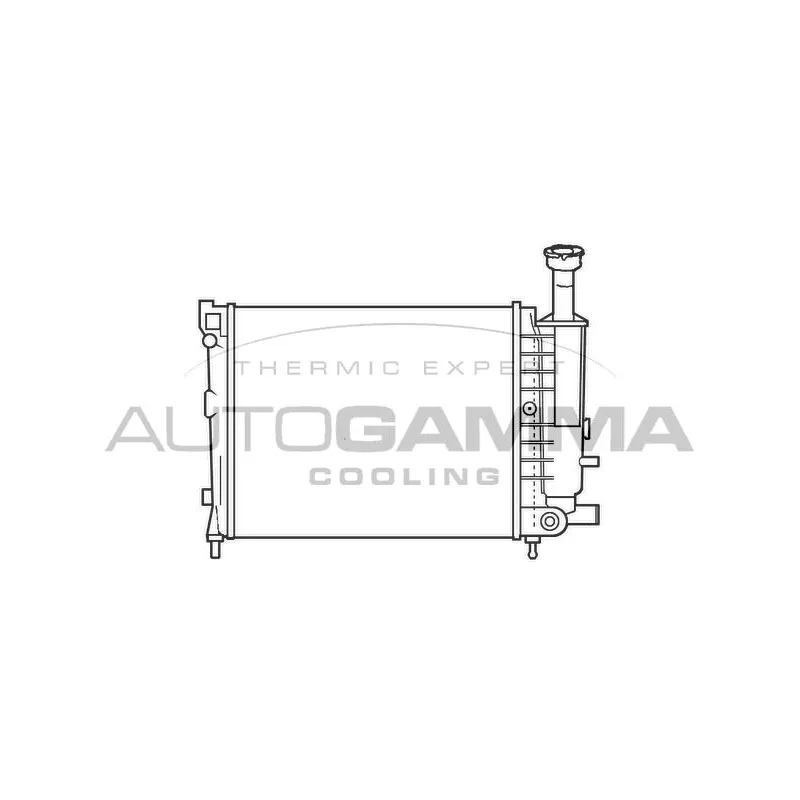 Radiateur, refroidissement du moteur AUTOGAMMA 100148