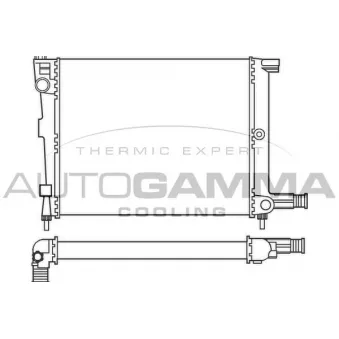 Radiateur, refroidissement du moteur AUTOGAMMA 100153