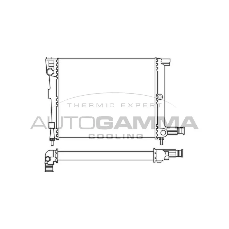 Radiateur, refroidissement du moteur AUTOGAMMA 100153
