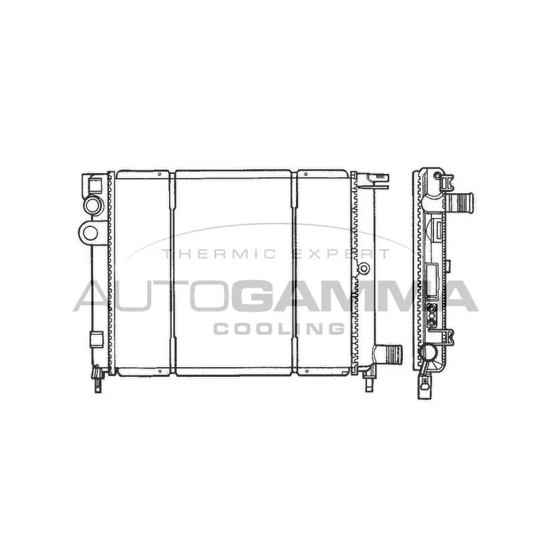 Radiateur, refroidissement du moteur AUTOGAMMA 100154