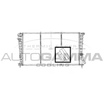 Radiateur, refroidissement du moteur AUTOGAMMA 100160